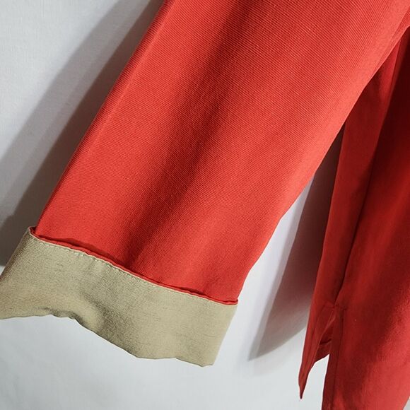 Draper's & Damon's Women Jacket Tank Shell 2 Piece Size 12 Linen Blend Flip Cuff - Picture 6 of 12